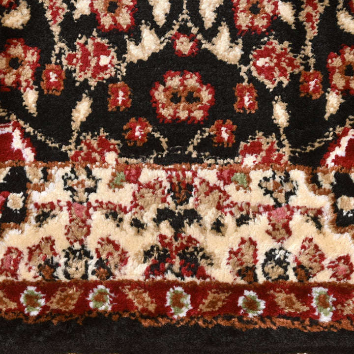 Brown Floral Turkish Rug 3X5 Ft