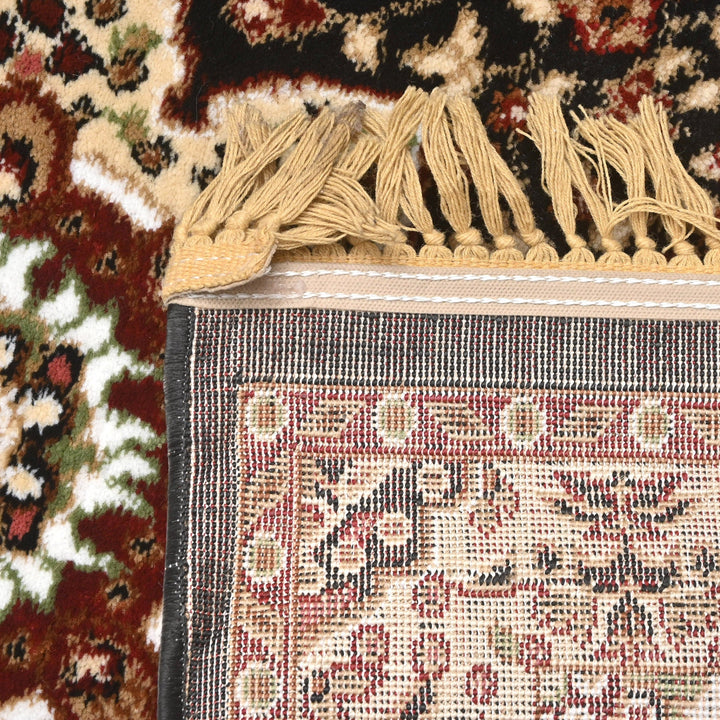 Brown Floral Turkish Rug 3X5 Ft