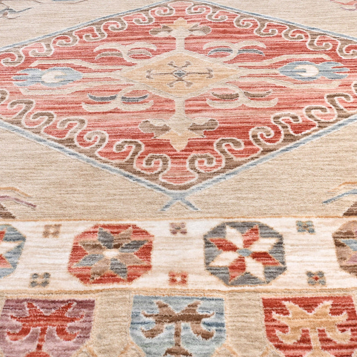 Beige Traditional Turkish Rug 5x8 Ft