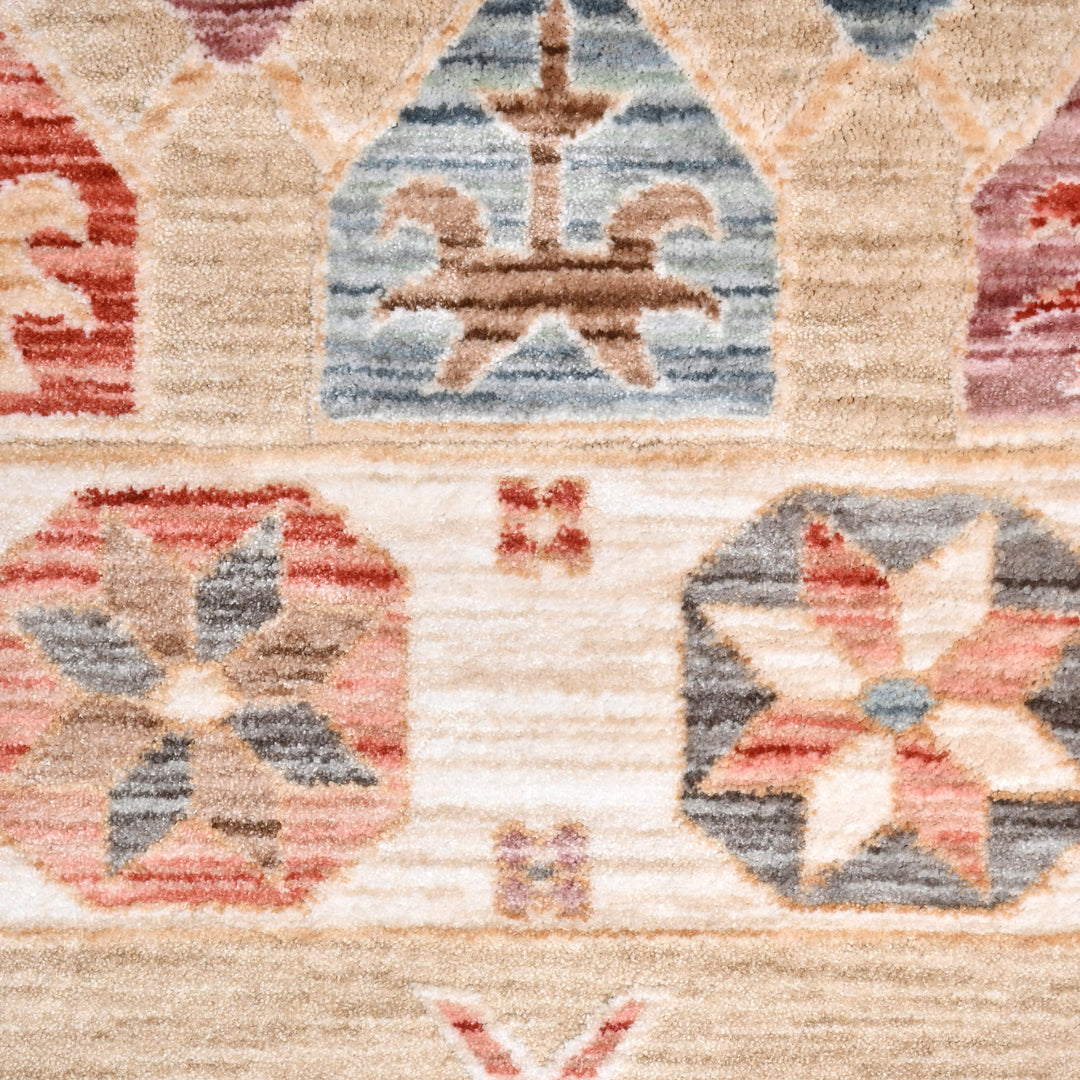 Beige Traditional Turkish Rug 5x8 Ft