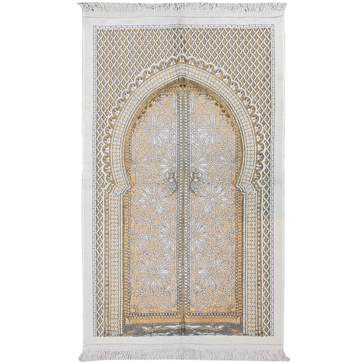 Cream Moroccan Turkish Prayer Rug 2.5x4 FT