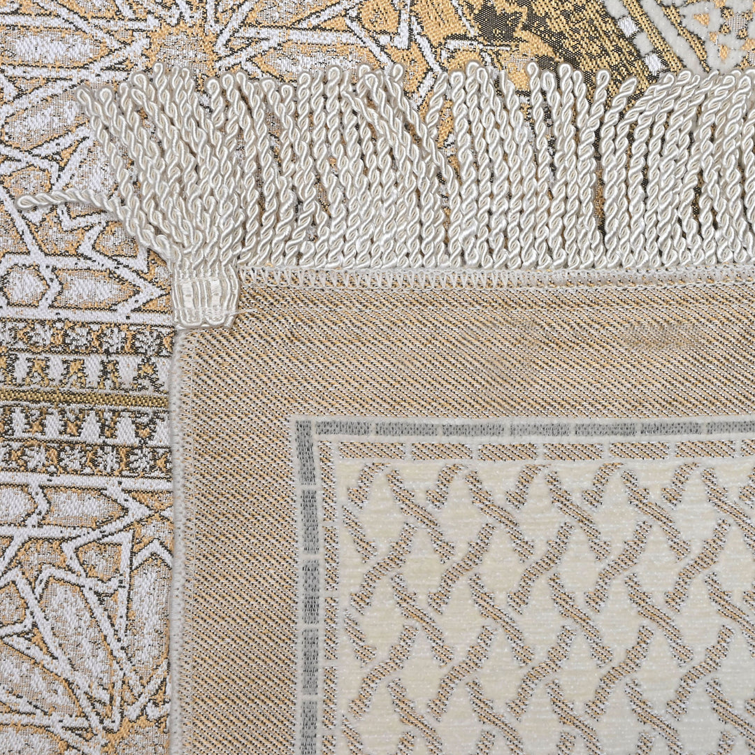 Cream Moroccan Turkish Prayer Rug 2.5x4 FT