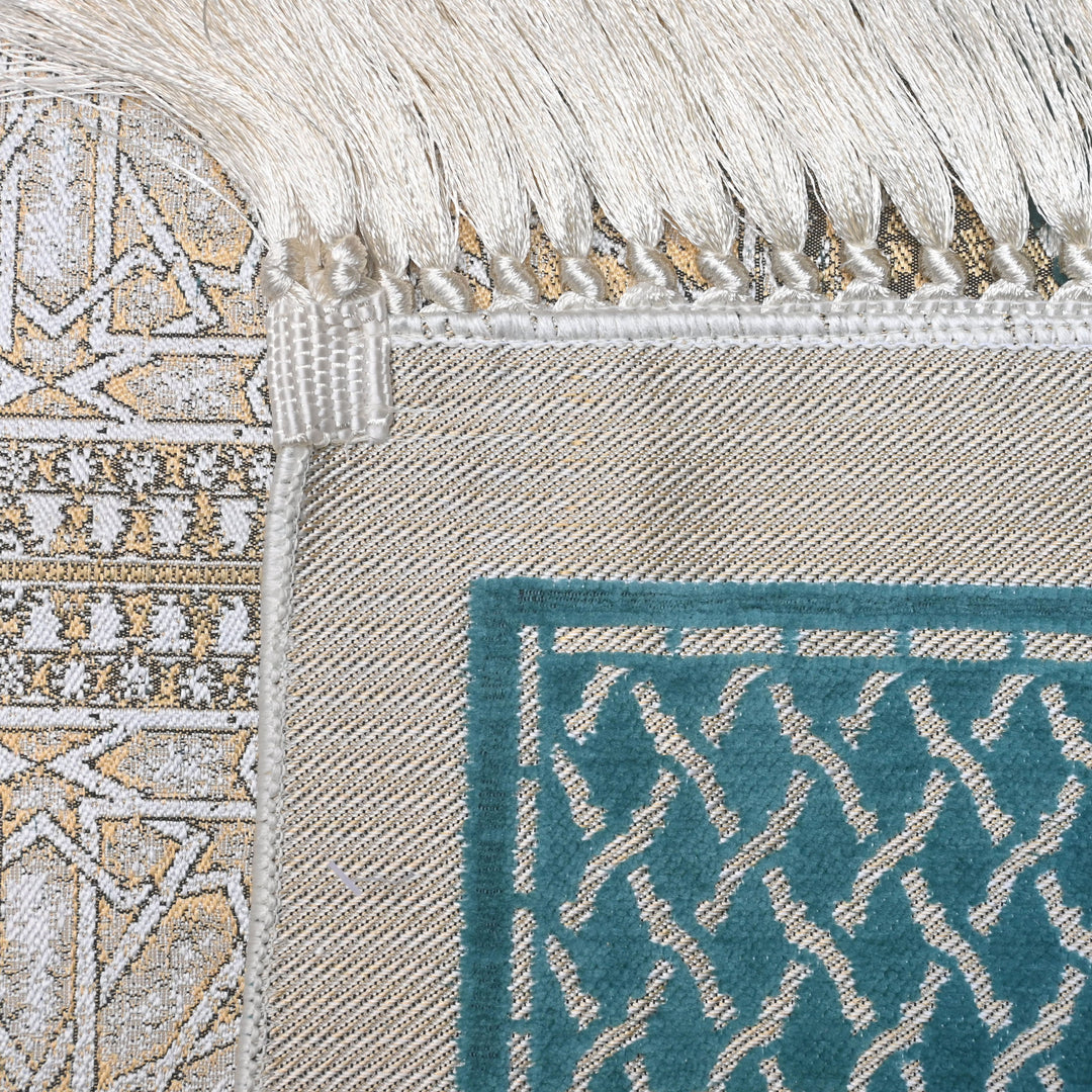 Turquoise Moroccan Turkish Prayer Rug 2.5x4 FT