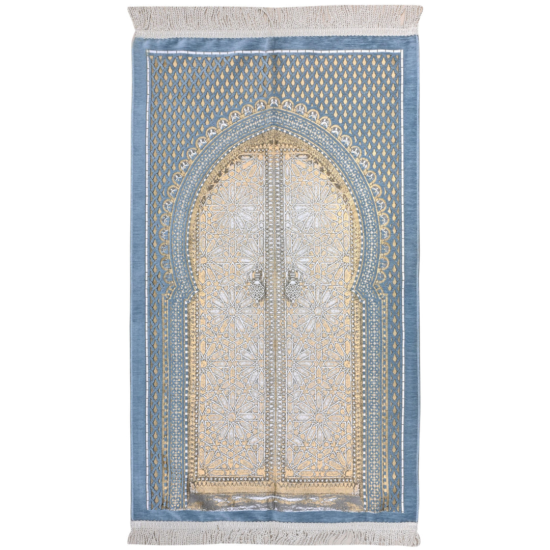 Blue Lattice Turkish Prayer Rug 2.5x4 FT