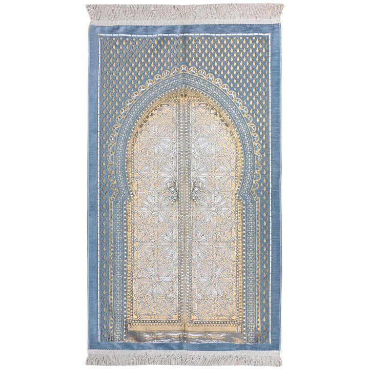 Blue Lattice Turkish Prayer Rug 2.5x4 FT
