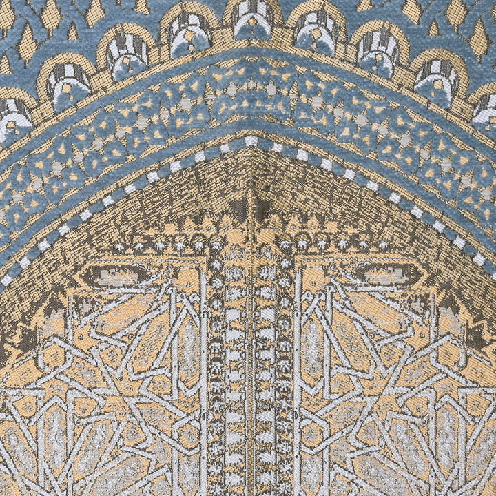 Blue Lattice Turkish Prayer Rug 2.5x4 FT