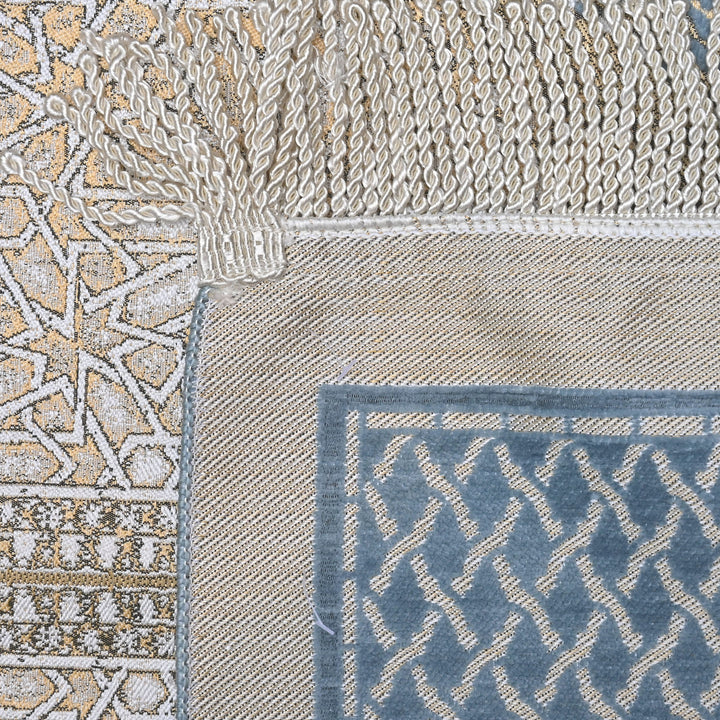 Blue Lattice Turkish Prayer Rug 2.5x4 FT