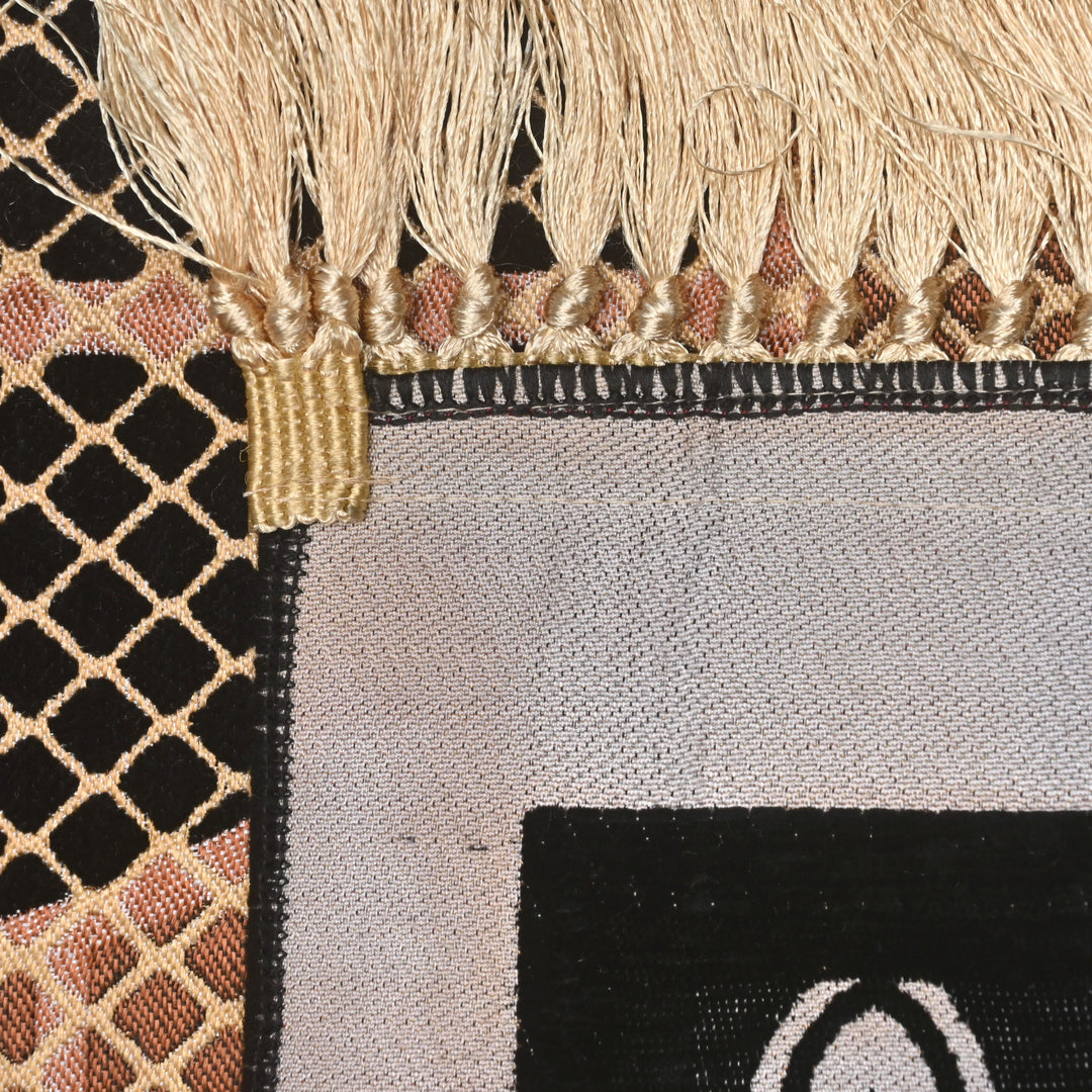 Black Medina Turkish Prayer Rug 2.5x4 FT