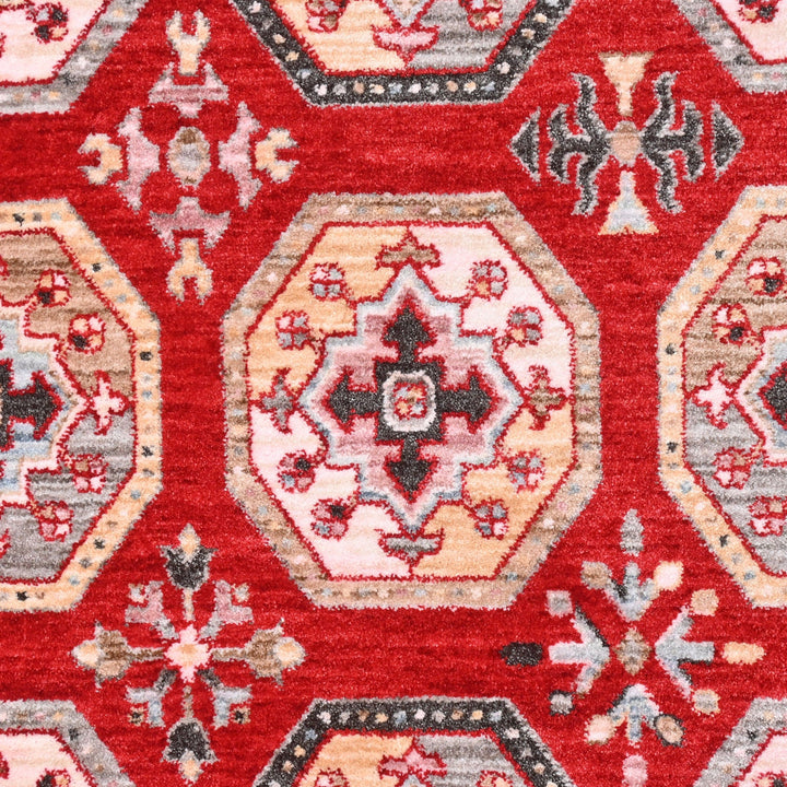 Red Traditional Turkish Rug 5x8 Ft