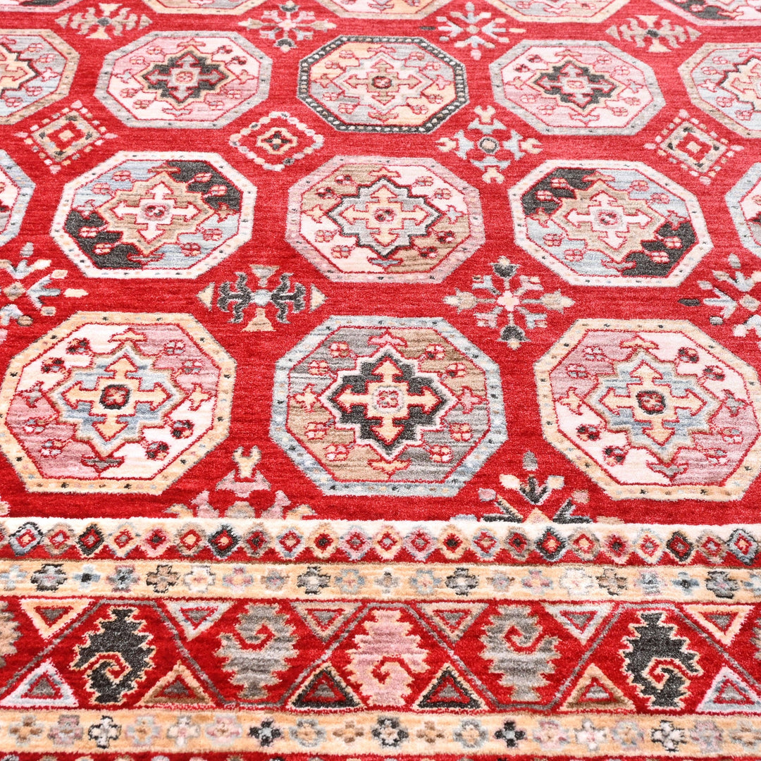 Red Traditional Turkish Rug 5x8 Ft