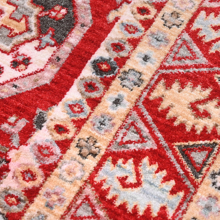 Red Traditional Turkish Rug 5x8 Ft