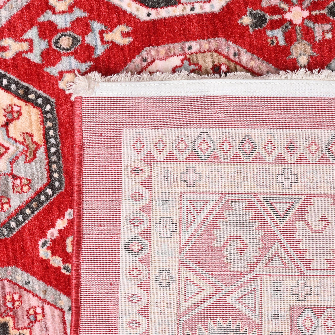 Red Traditional Turkish Rug 5x8 Ft