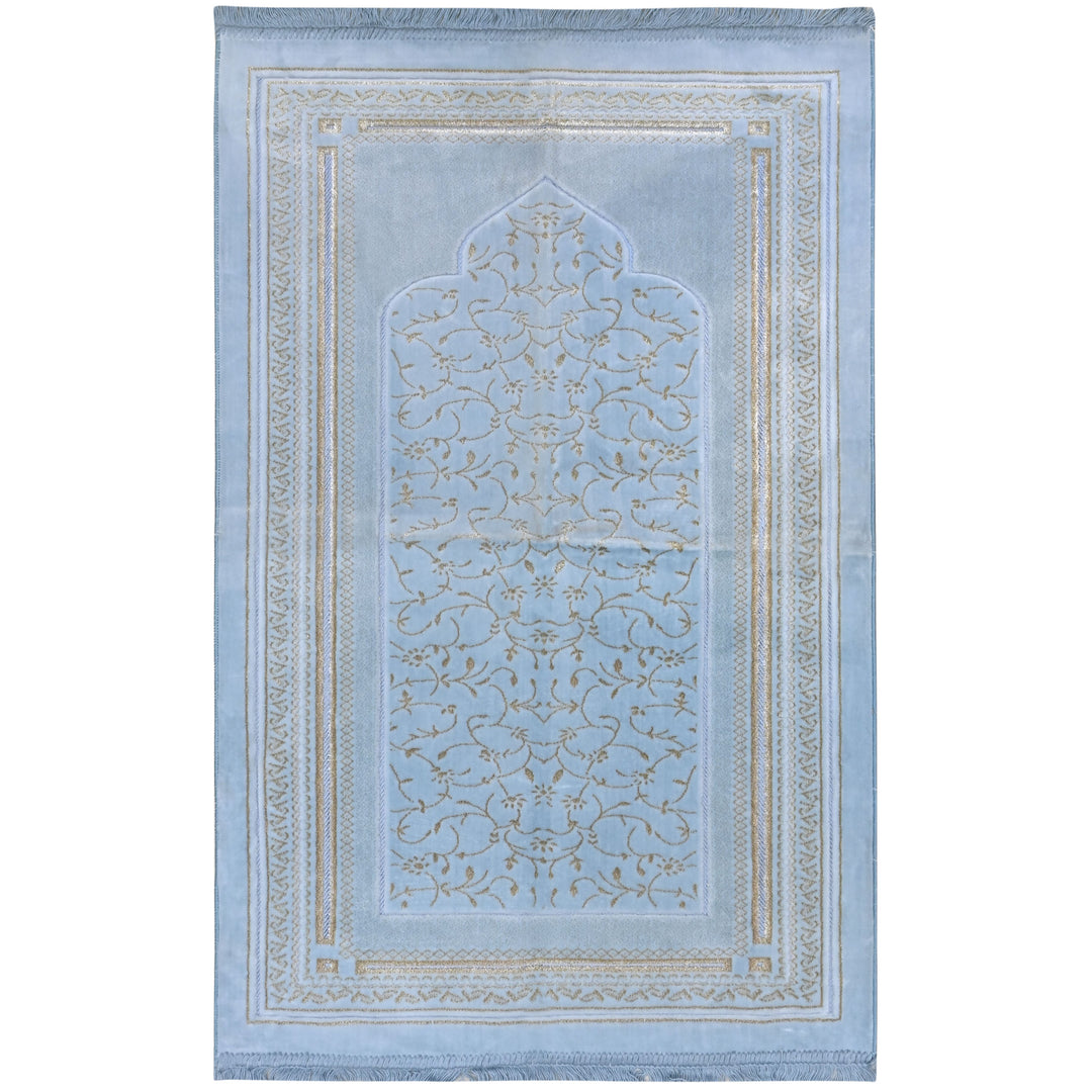 Sky Blue Turkish Prayer Rug 2.5x4 FT