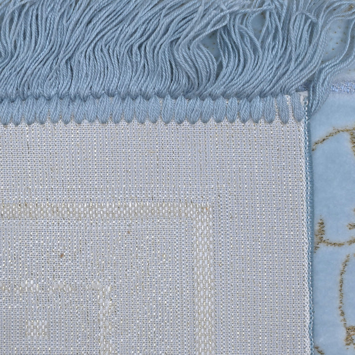 Sky Blue Turkish Prayer Rug 2.5x4 FT