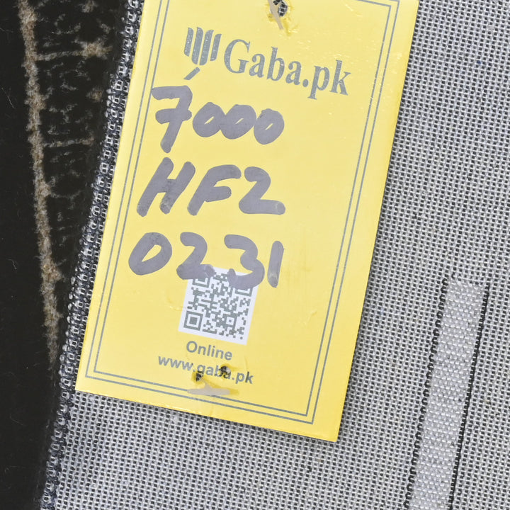 Black Silver Turkish Prayer Rug 2.5x4 FT