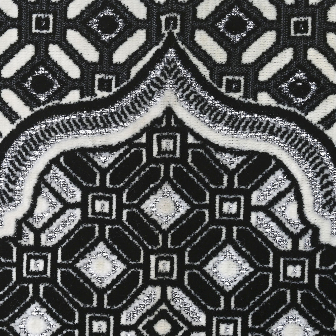 Black & White Turkish Prayer Rug 2.5x4 FT