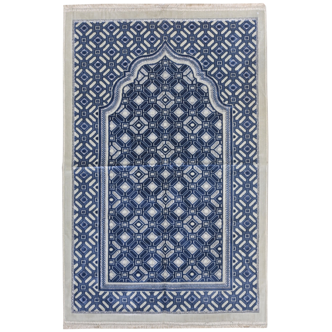 BLUE DIAMOND TURKISH PRAYER RUG 2.5X4 Ft