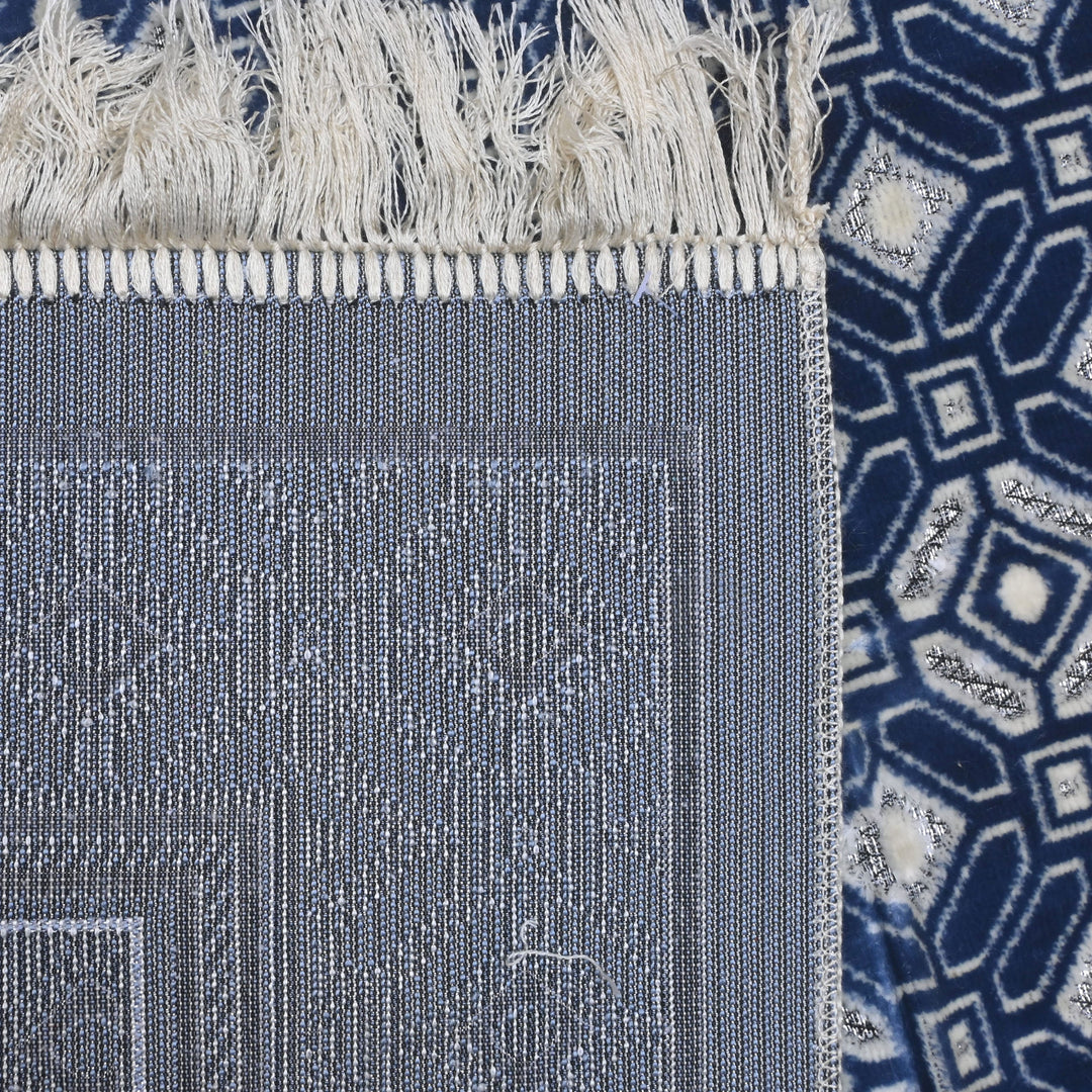 BLUE DIAMOND TURKISH PRAYER RUG 2.5X4 Ft