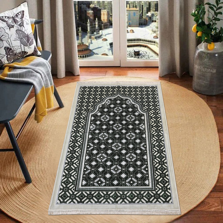 Diamond Lattice Turkish Prayer Rug 2.5x4 FT