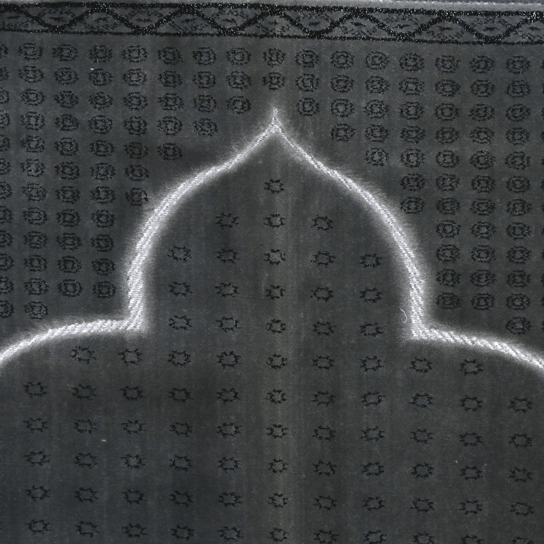 Charcoal Grey Turkish Prayer Rug 2.5x4 FT