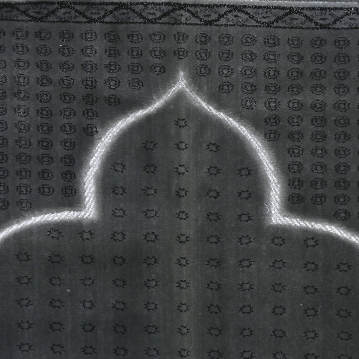 Charcoal Grey Turkish Prayer Rug 2.5x4 FT