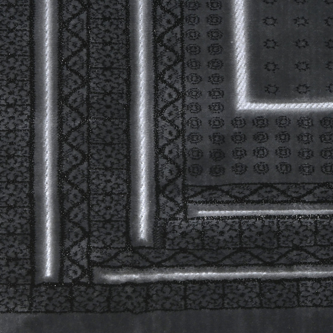 Charcoal Grey Turkish Prayer Rug 2.5x4 FT