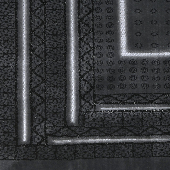 Charcoal Grey Turkish Prayer Rug 2.5x4 FT