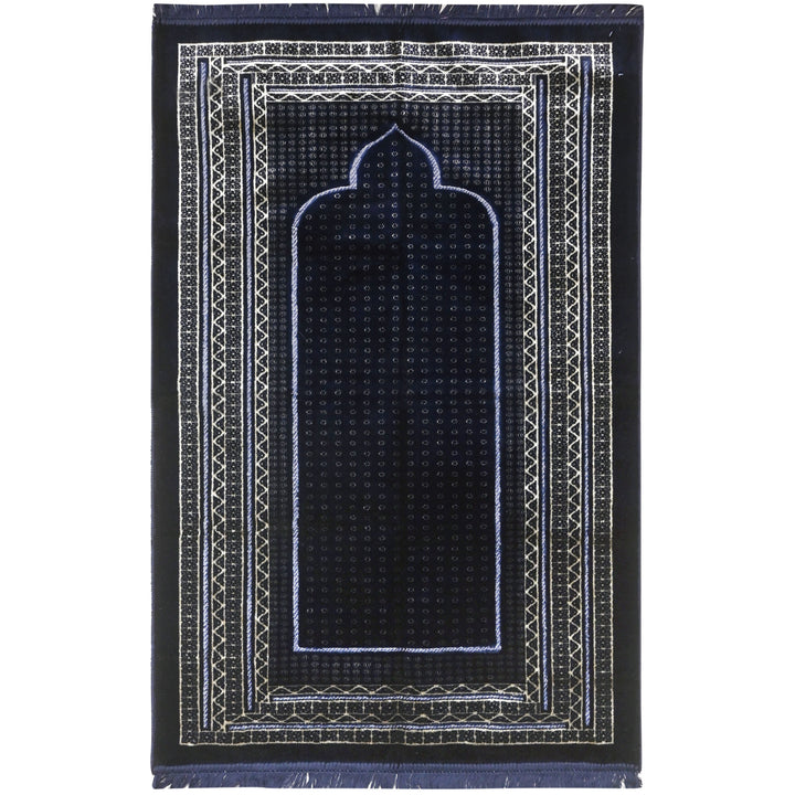Navy Blue Turkish Prayer Rug 2.5x4 FT