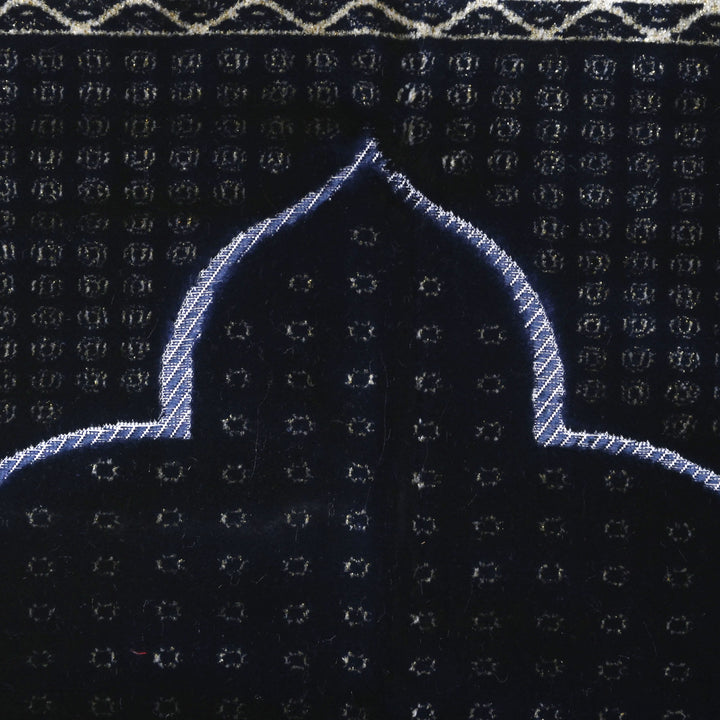 Navy Blue Turkish Prayer Rug 2.5x4 FT