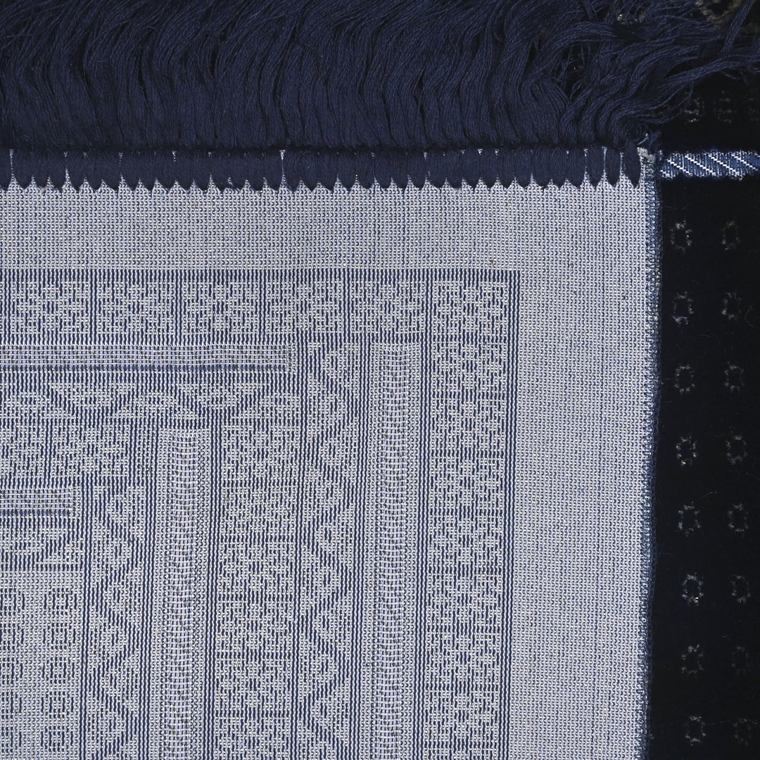 Navy Blue Turkish Prayer Rug 2.5x4 FT