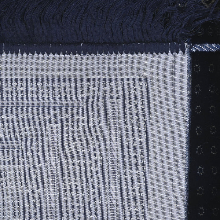 Navy Blue Turkish Prayer Rug 2.5x4 FT