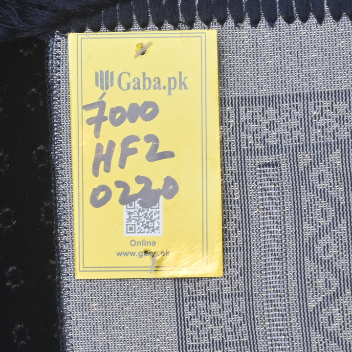 Navy Blue Turkish Prayer Rug 2.5x4 FT