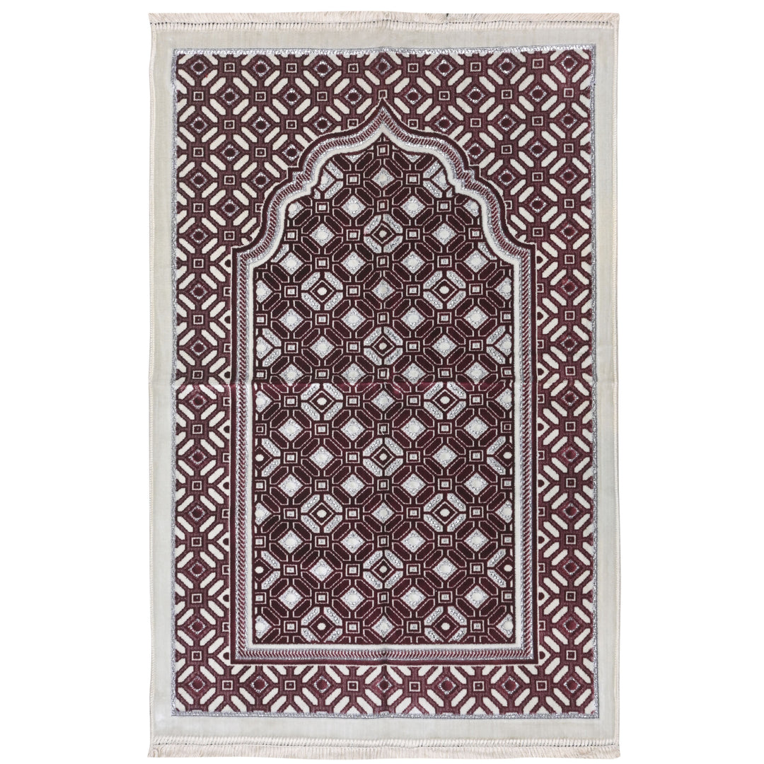 Burgundy Maroon Turkish Prayer Rug 2.5x4 FT