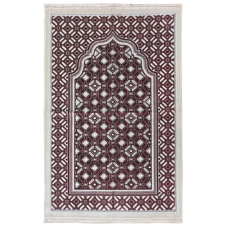 Burgundy Maroon Turkish Prayer Rug 2.5x4 FT