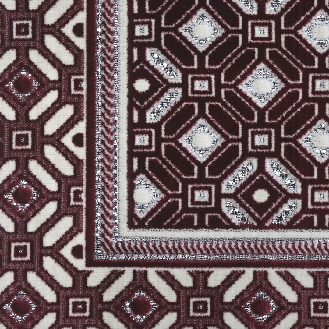Burgundy Maroon Turkish Prayer Rug 2.5x4 FT