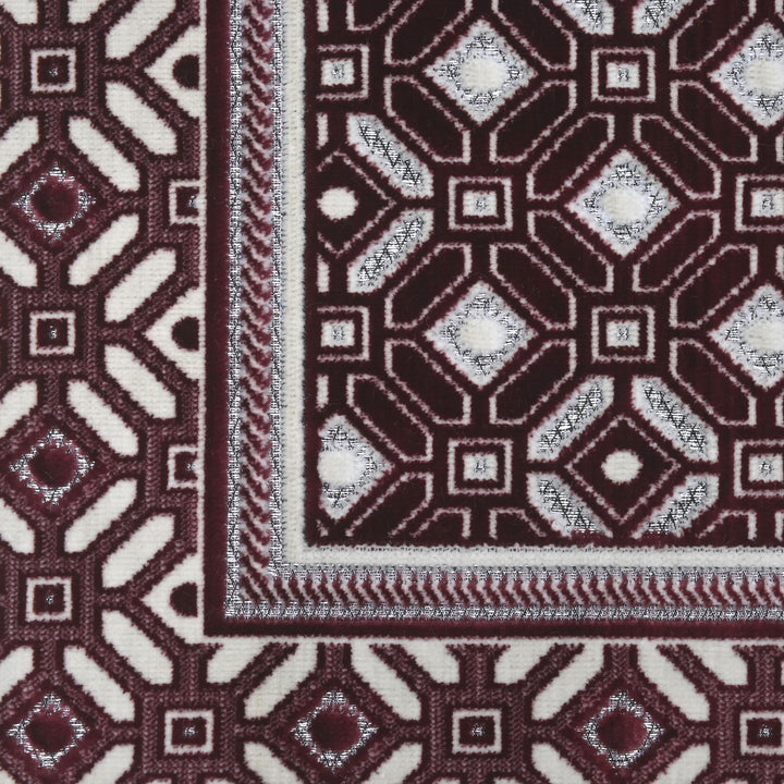 Burgundy Maroon Turkish Prayer Rug 2.5x4 FT