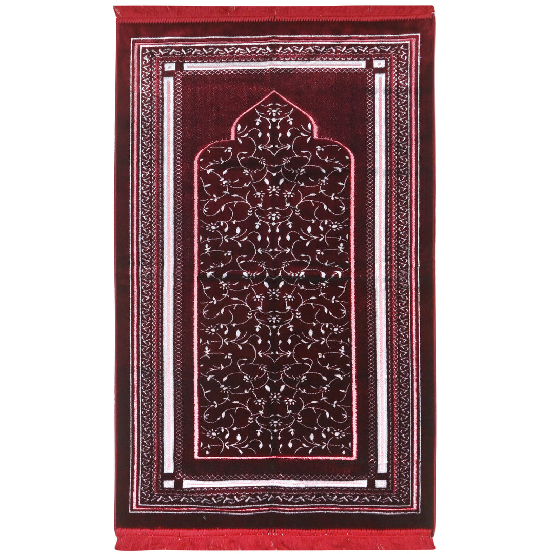 Burgundy Maroon Turkish Prayer Rug 2.5x4 FT