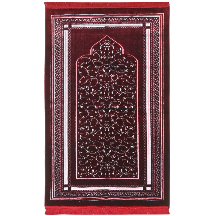 Burgundy Maroon Turkish Prayer Rug 2.5x4 FT