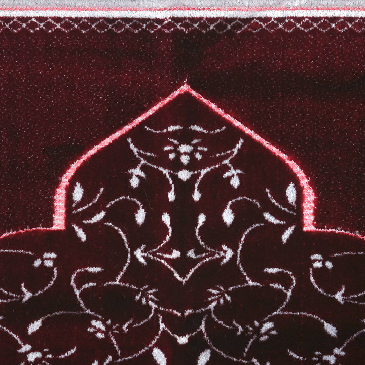 Burgundy Maroon Turkish Prayer Rug 2.5x4 FT