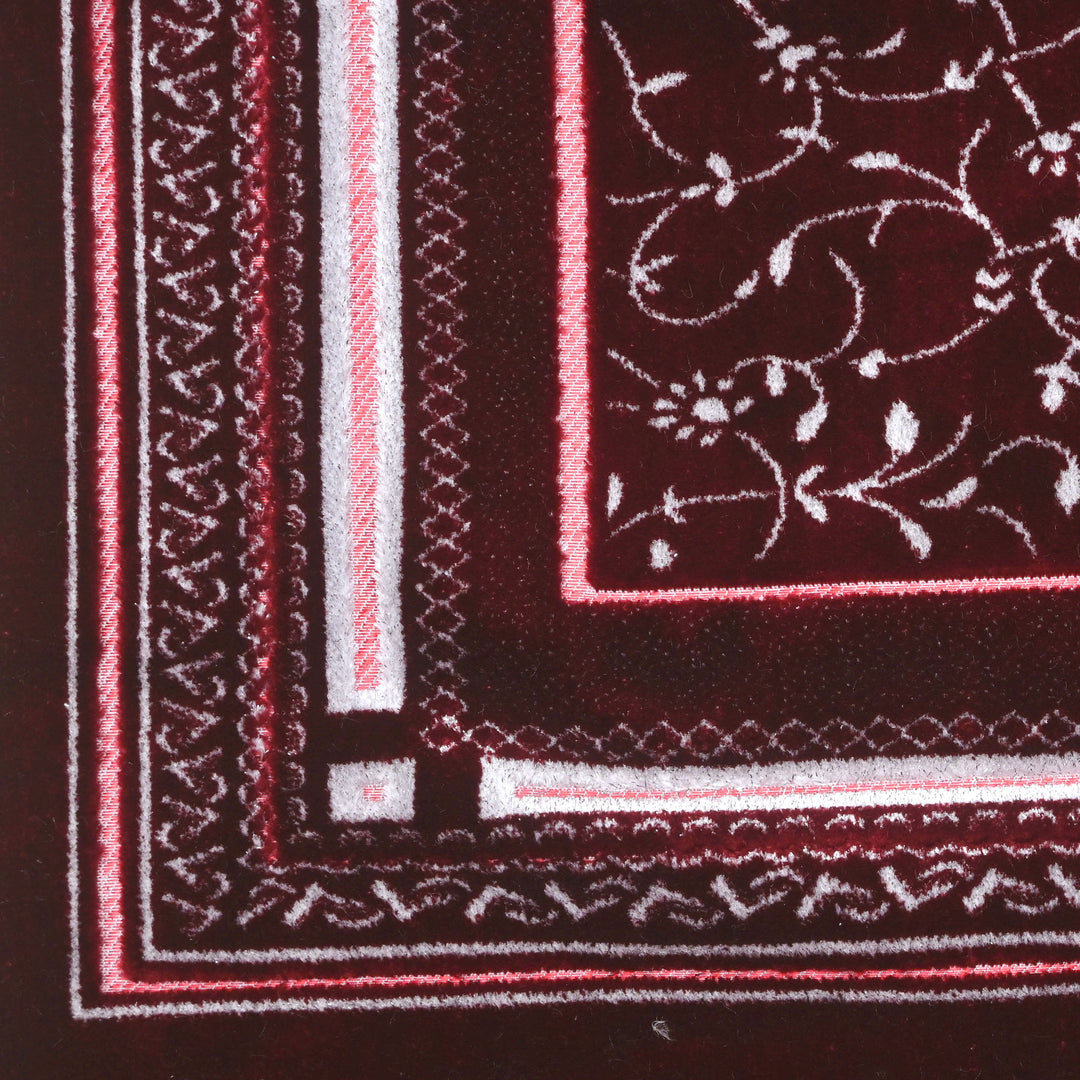 Burgundy Maroon Turkish Prayer Rug 2.5x4 FT