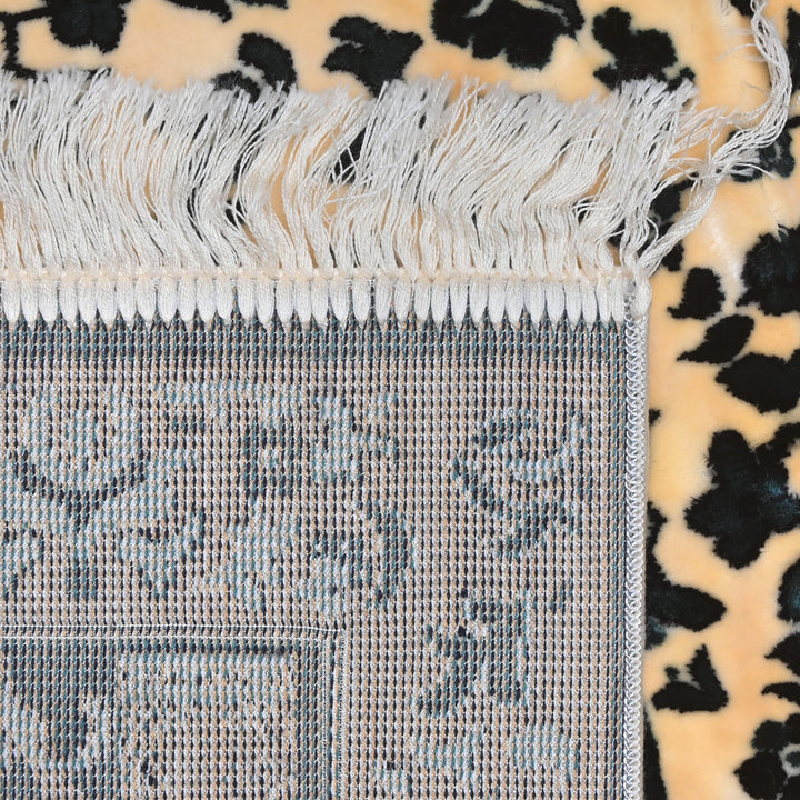 CHARCOAL Floral Turkish Prayer Rug 2.5x4 FT