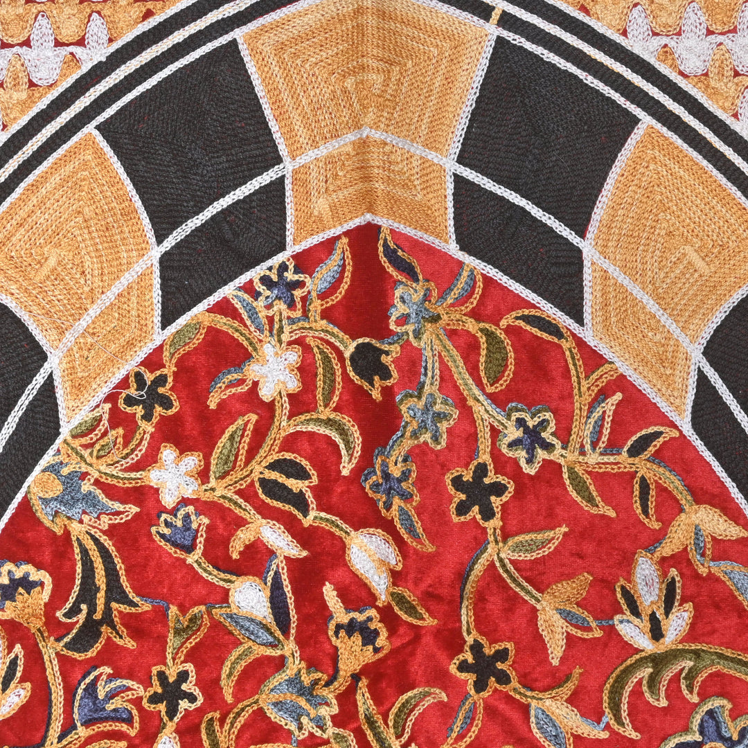 Red Floral Turkish Prayer Rug 2.5x4 FT