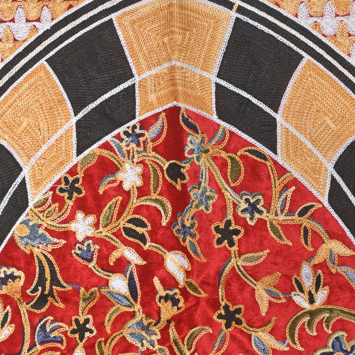 Red Floral Turkish Prayer Rug 2.5x4 FT