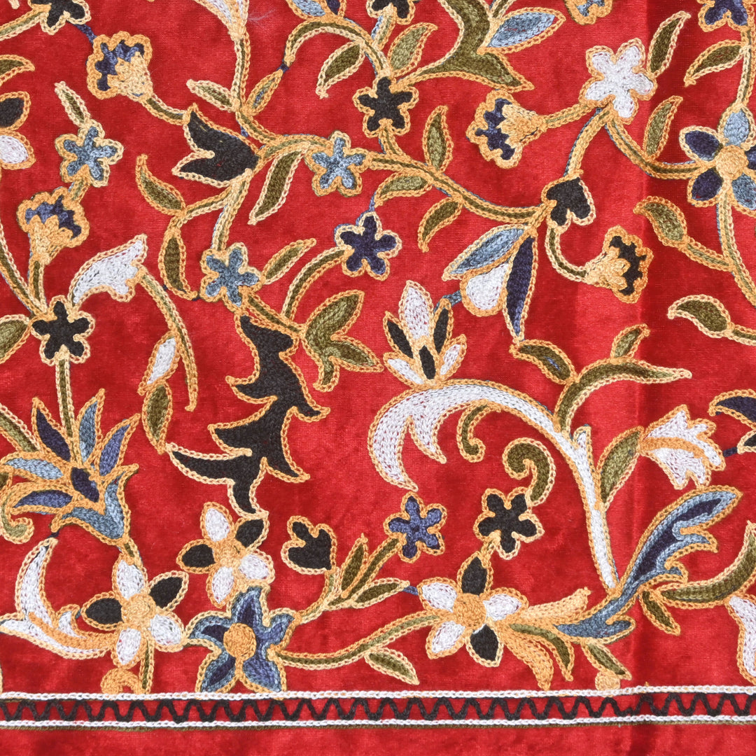 Red Floral Turkish Prayer Rug 2.5x4 FT