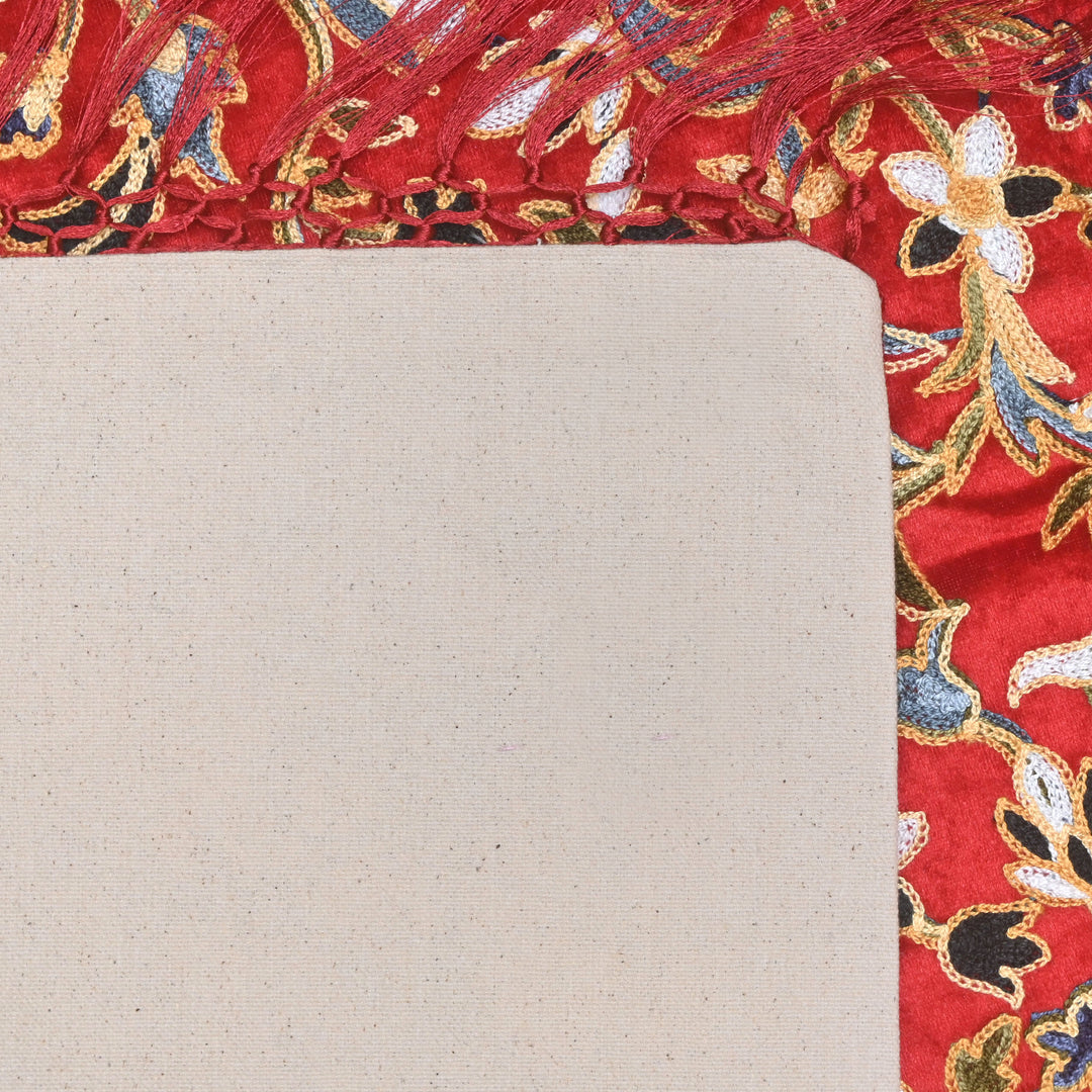 Red Floral Turkish Prayer Rug 2.5x4 FT