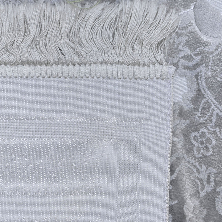 Silver Embossed Turkish Prayer Rug 2.5x4 FT