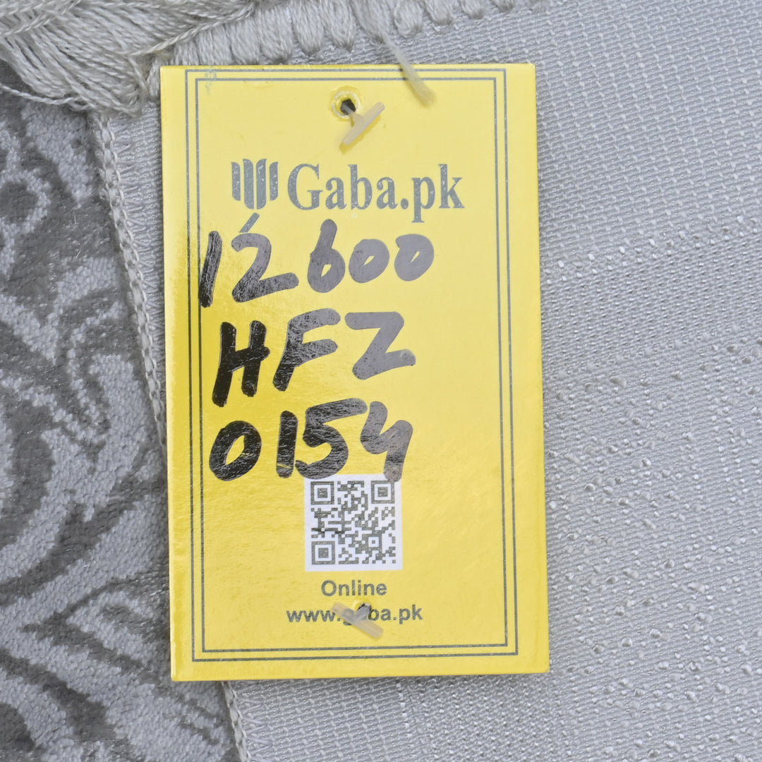 Silver Embossed Turkish Prayer Rug 2.5x4 FT