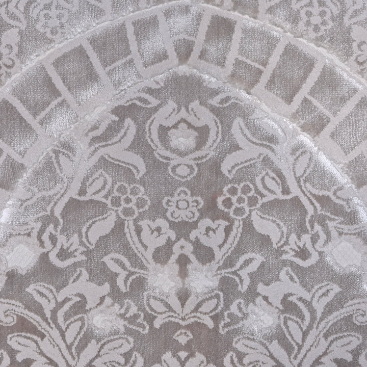 Grey Embossed Turkish Prayer Rug 2.5x4 FT