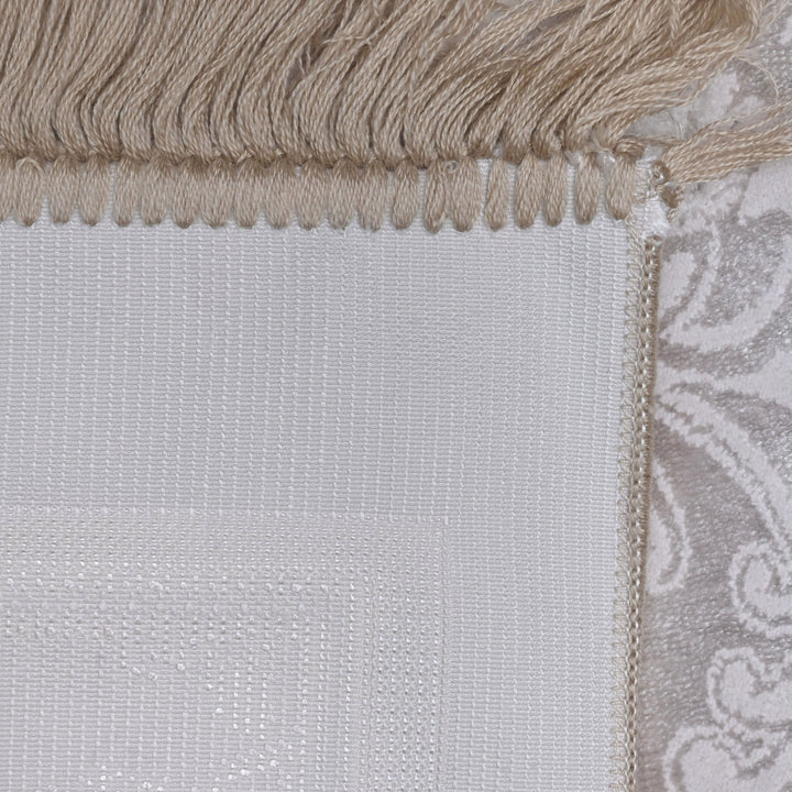 Grey Embossed Turkish Prayer Rug 2.5x4 FT