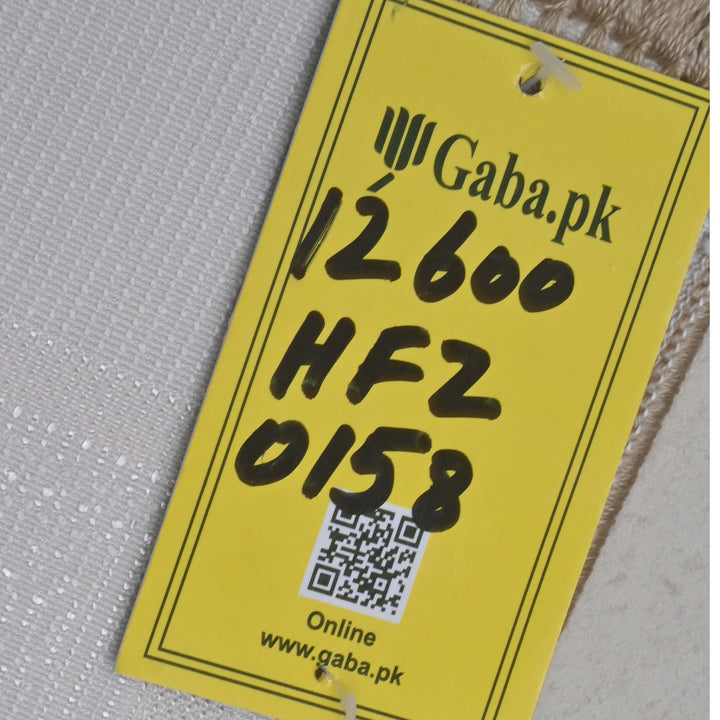 Grey Embossed Turkish Prayer Rug 2.5x4 FT